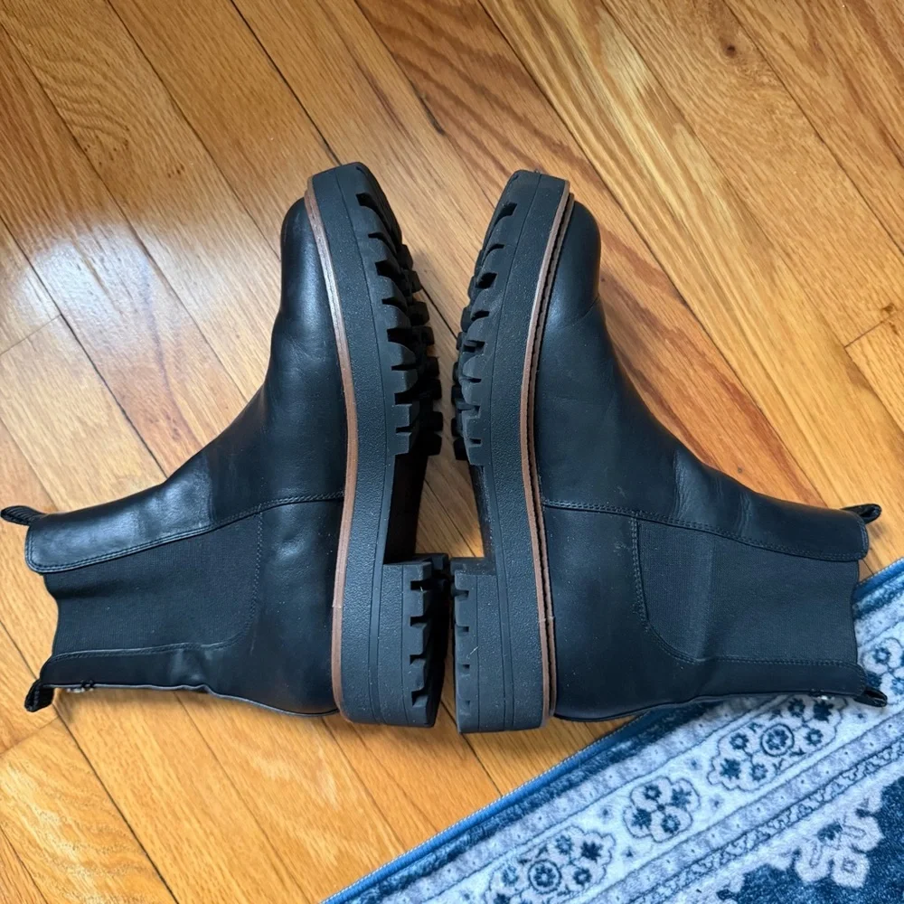 Sam Edelman Laguna Black Chelsea Ankle Boots with Lug Sole Women’s Size 7 - Picture 7 of 11